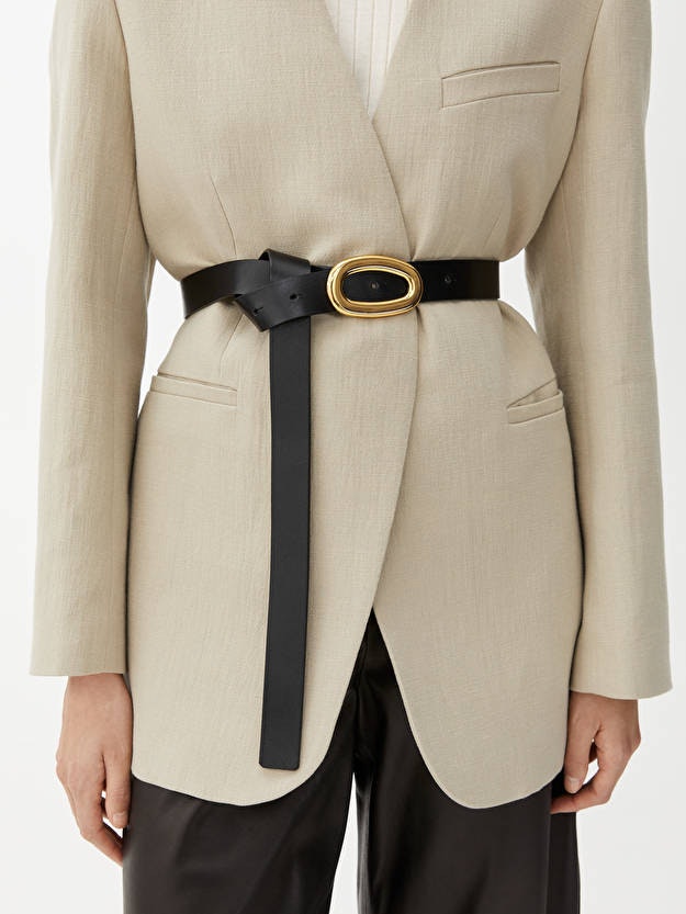 Fashion Coat Sweater Dress Belt Metal Square Buckle Jacket Skirt Waistband FG